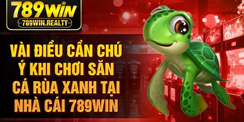 Vài điều cần chú ý khi chơi săn cá rùa xanh tại nhà cái 789Win
